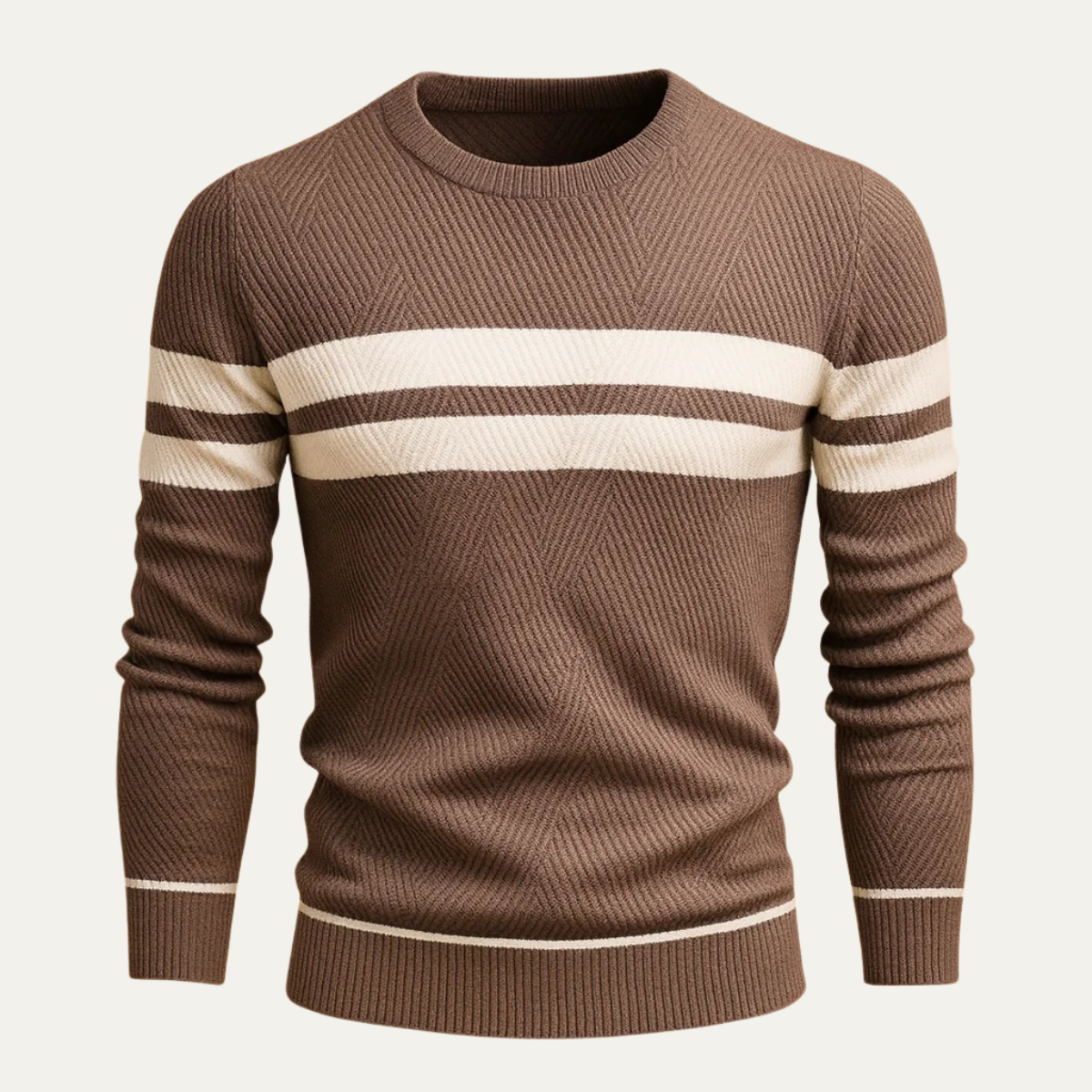 The Cambridge - Pull rayé tricoté pour homme