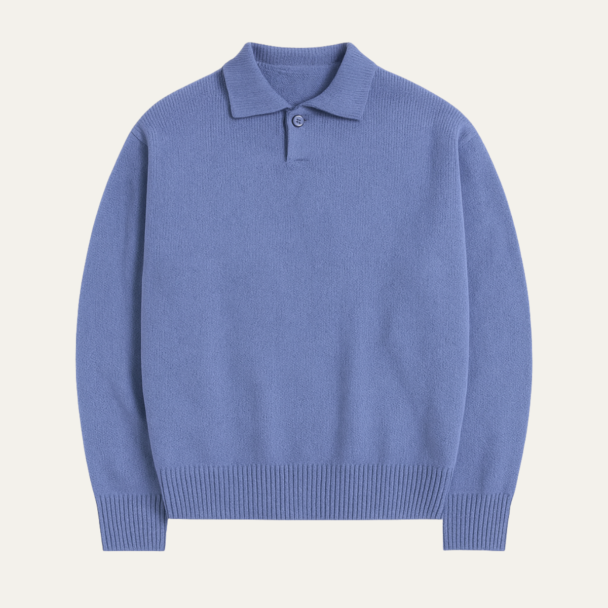 The Four Seasons - Pull élégant à col polo et boutons pour homme