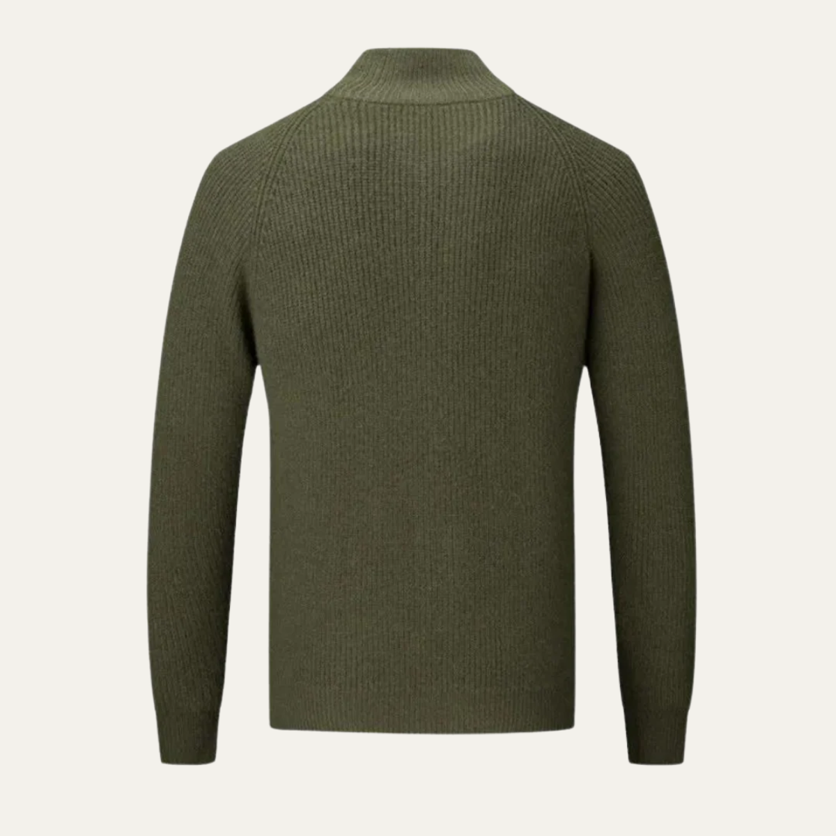 The Richmond - Cardigan Zippé Élégant en Laine Mérinos pour Homme