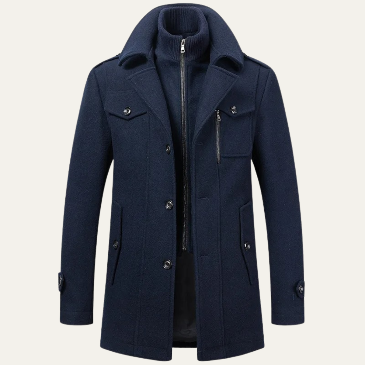 The Somerset - Manteau d'hiver élégant en laine pour homme
