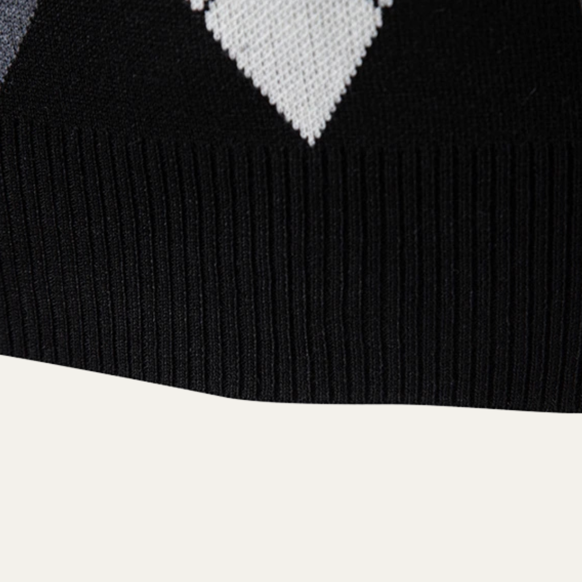 The Nottingham – Gilet Tricot Col V Homme Motif Argyle