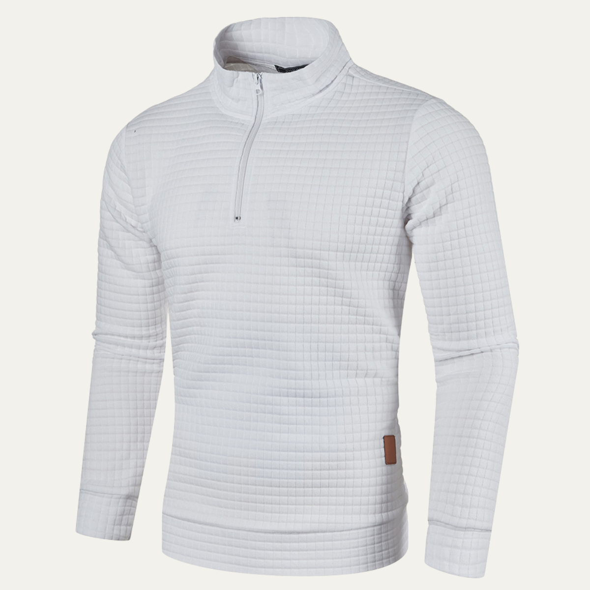 The Willowcrest - Pull à Col Zippé Léger et Chaud pour Homme