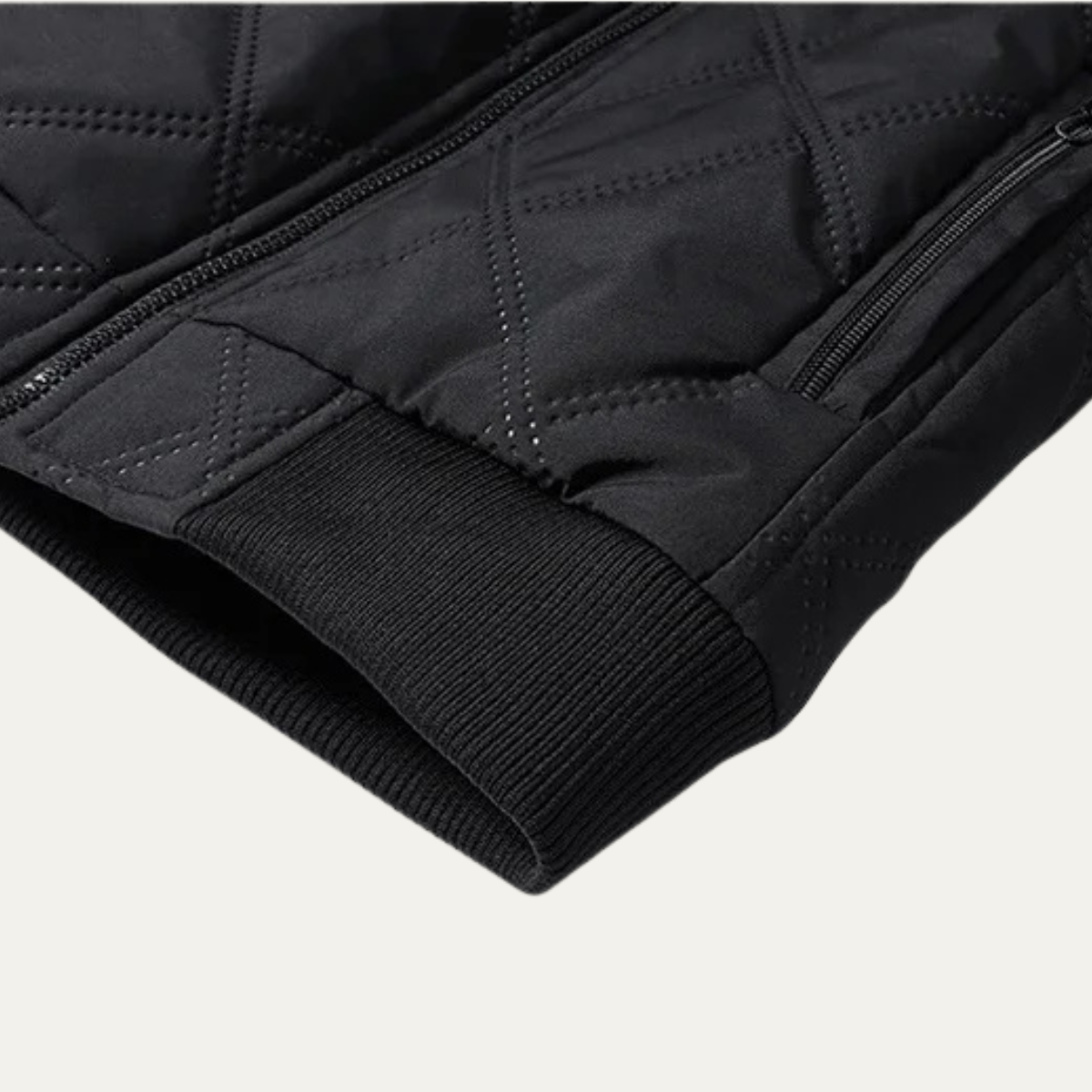 The Harrow - Veste d'hiver matelassée en polaire pour homme avec doublure épaisse