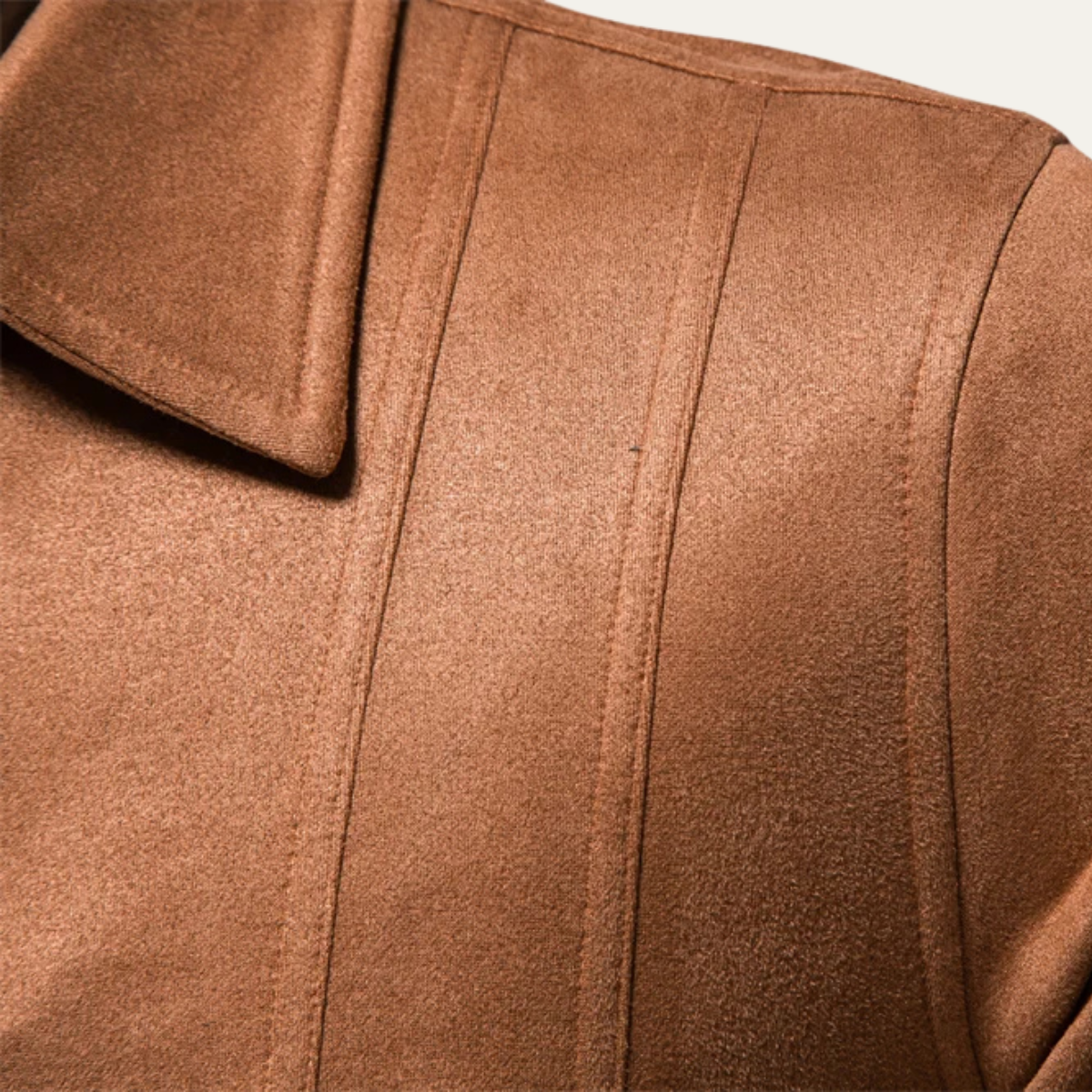 The Como Centro - Veste Trucker en Cuir Suédé Casual pour Hommes