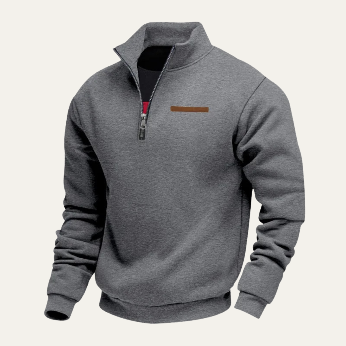 The Gallipoli - Pull Fleece à Col Montant et Demi-Zip pour Homme