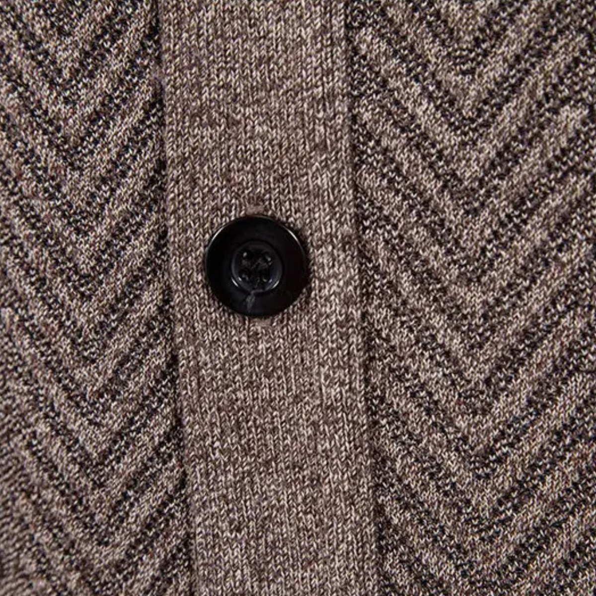The Llangollen – Cardigan Boutonné à Motifs Homme