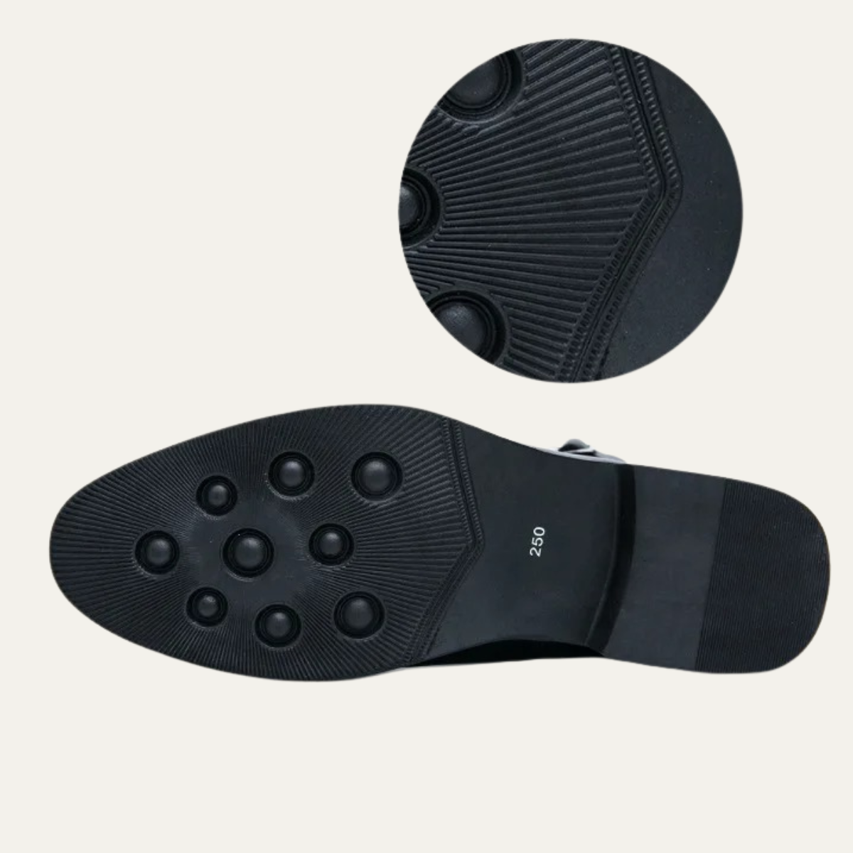 The Franciacorta Chaussures montantes en cuir pour hommes, avec fermeture éclair latérale et semelle antidérapante