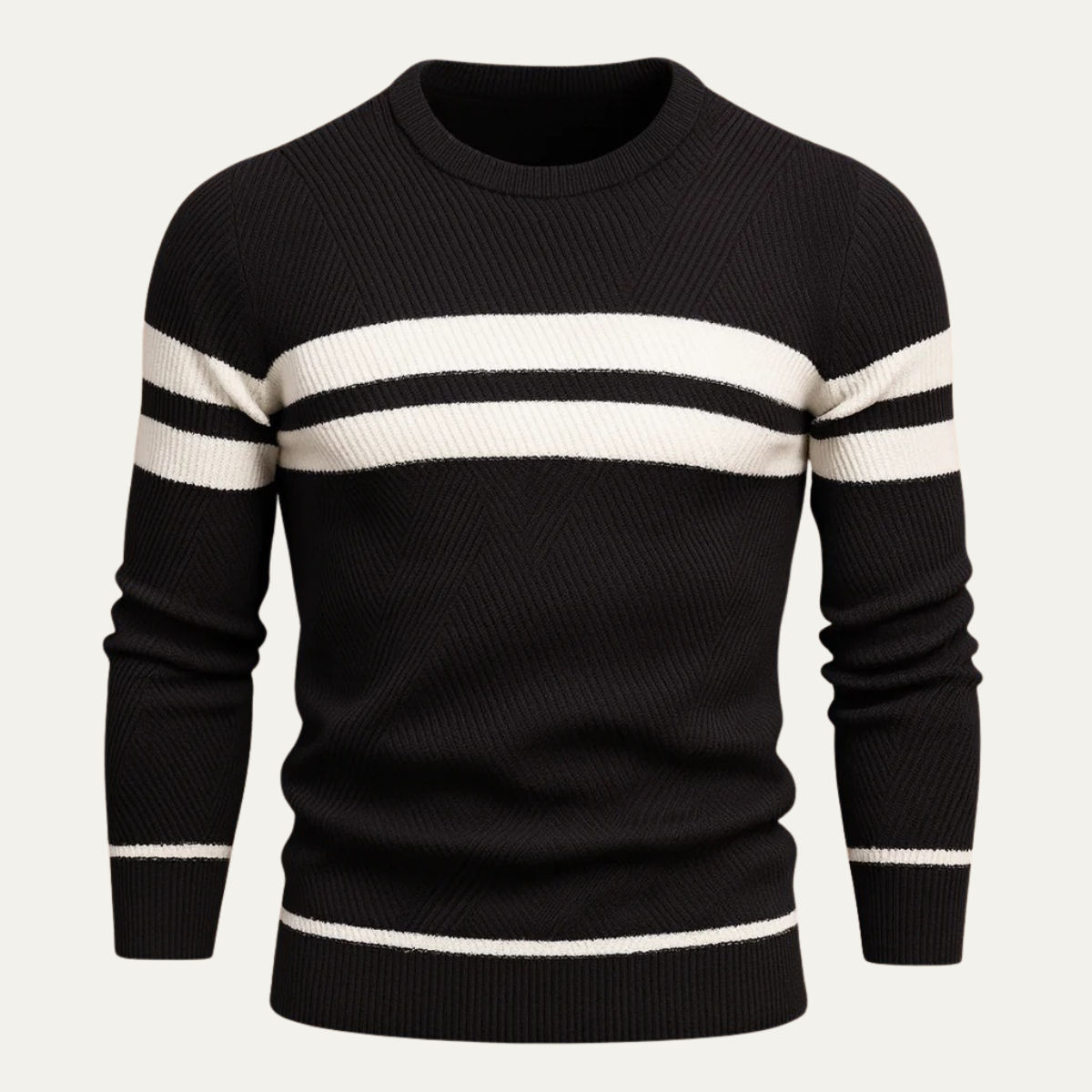 The Cambridge - Pull rayé tricoté pour homme