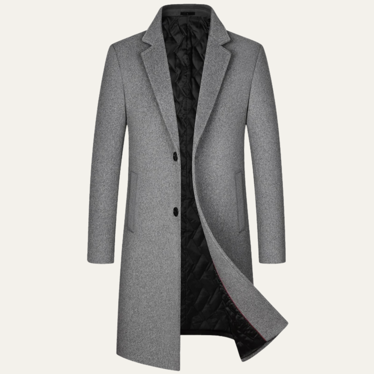 The Ascot - Manteau Long en Laine Élégant pour Hommes