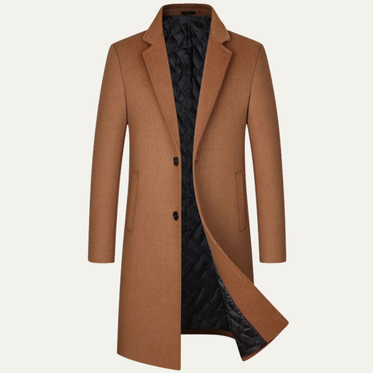 The Ascot - Manteau Long en Laine Élégant pour Hommes