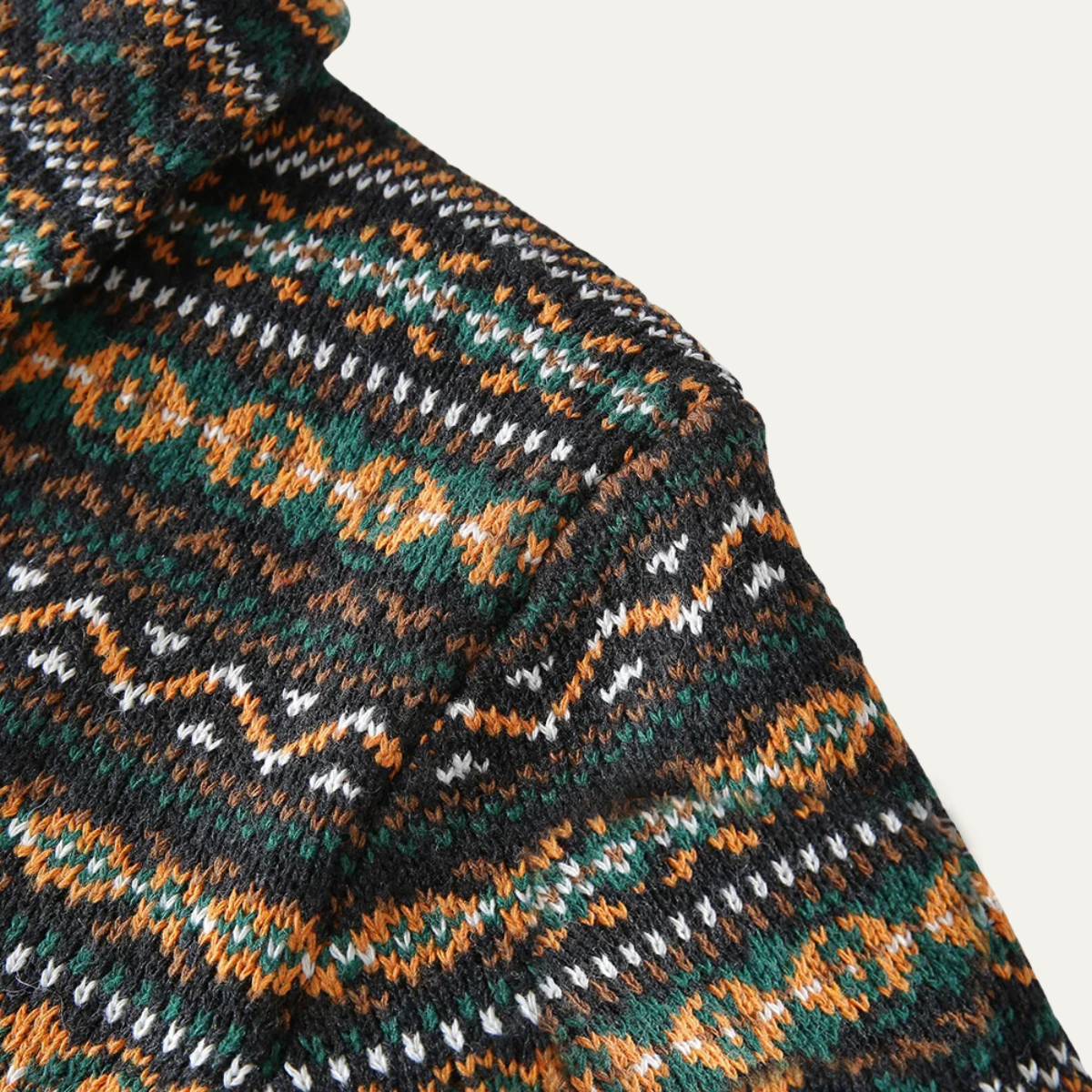 The Isola Bella - Cardigan d'hiver vintage en laine nordique pour homme