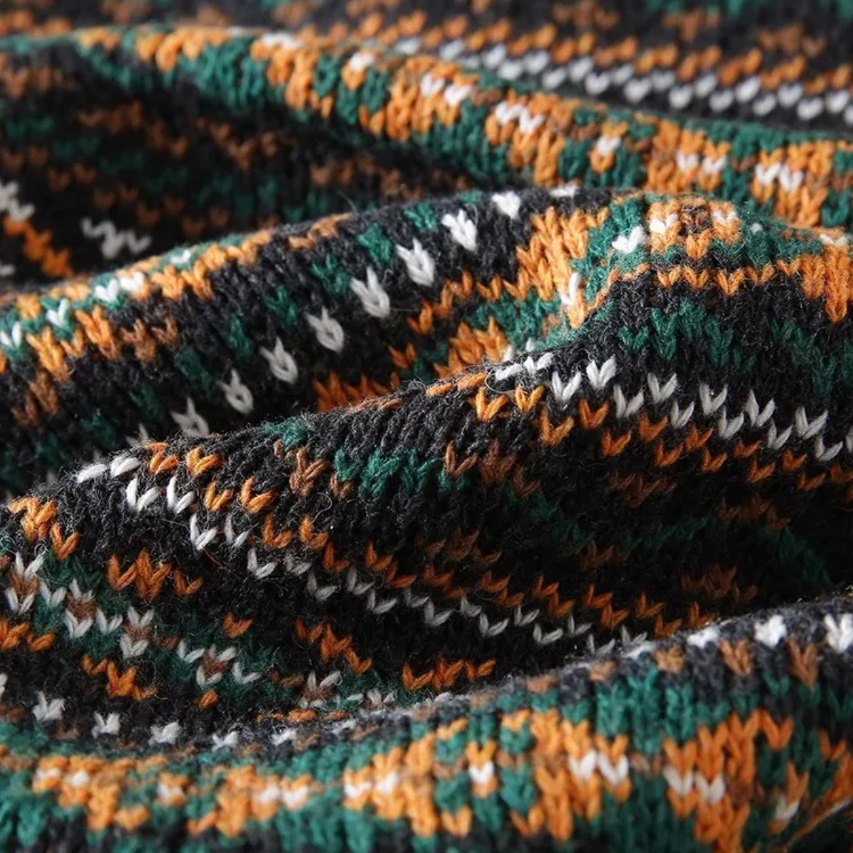 The Isola Bella - Cardigan d'hiver vintage en laine nordique pour homme