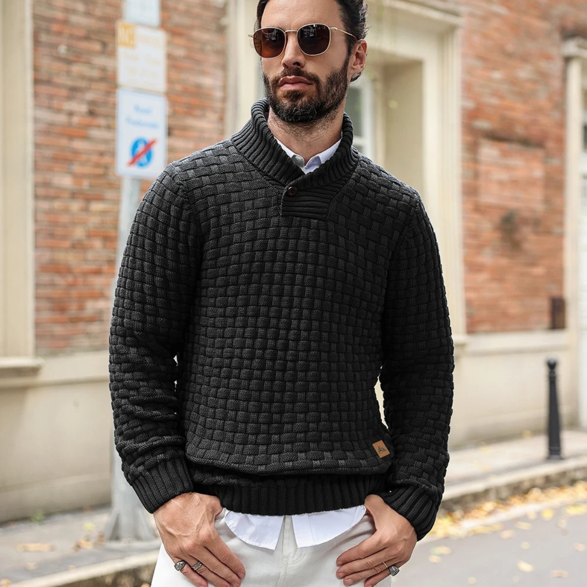 The Stirling - Pull d'Hiver Texturé pour Homme