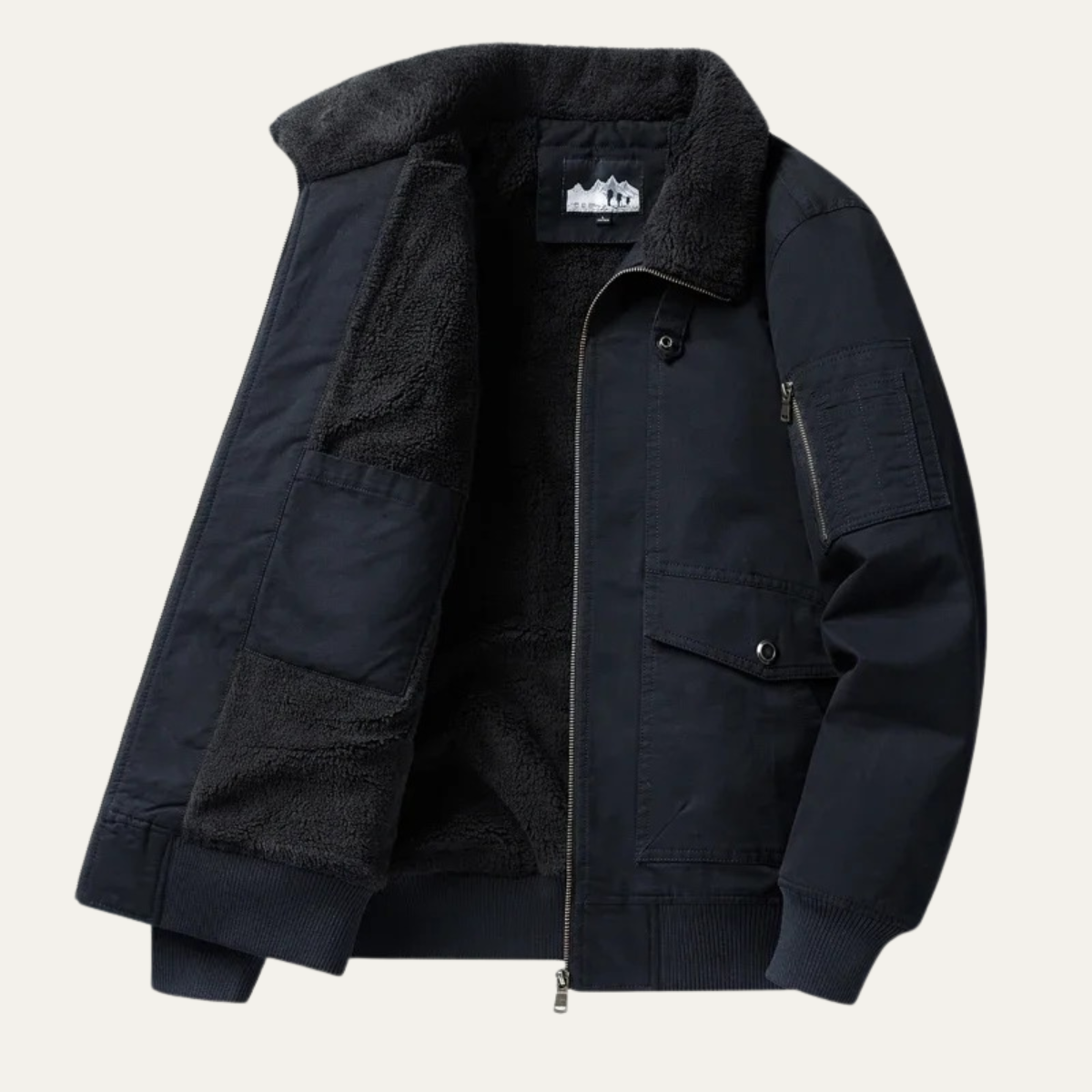 The Ironbridge - Veste Bomber en Polaire Chaude pour Hommes