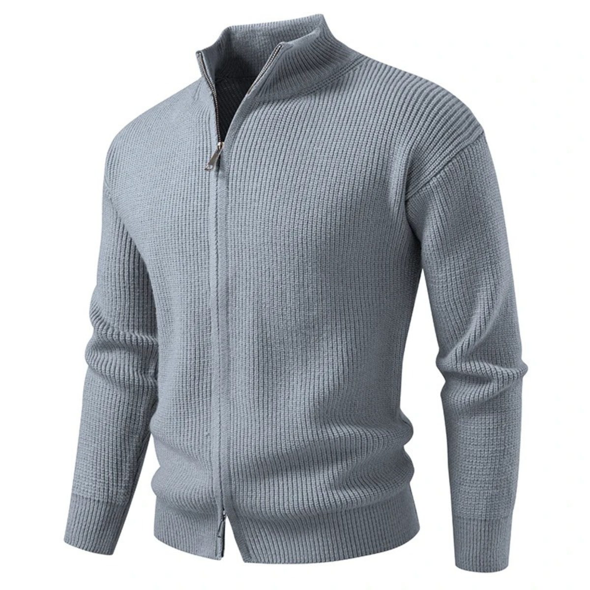 The Alberobello - Cardigan Tricoté à Col Montant pour Homme