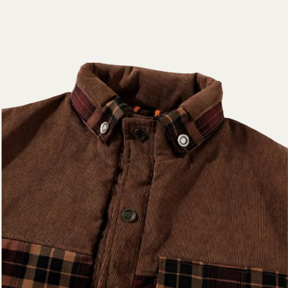 The Verbania - Veste à carreaux en flanelle doublée polaire pour homme