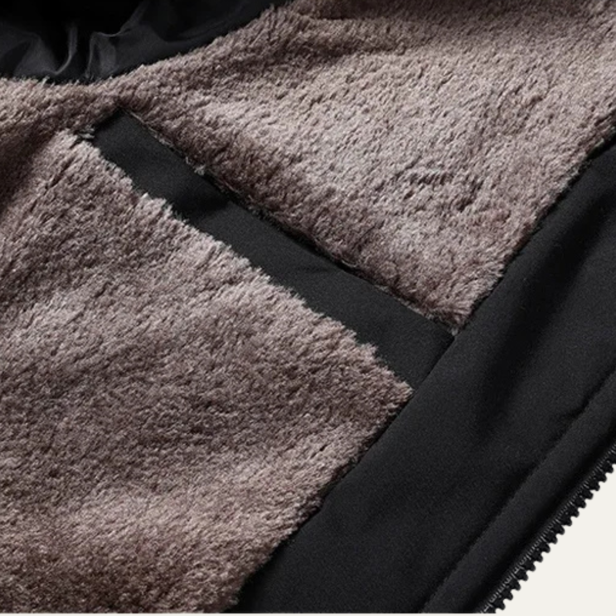 The Harrow - Veste d'hiver matelassée en polaire pour homme avec doublure épaisse