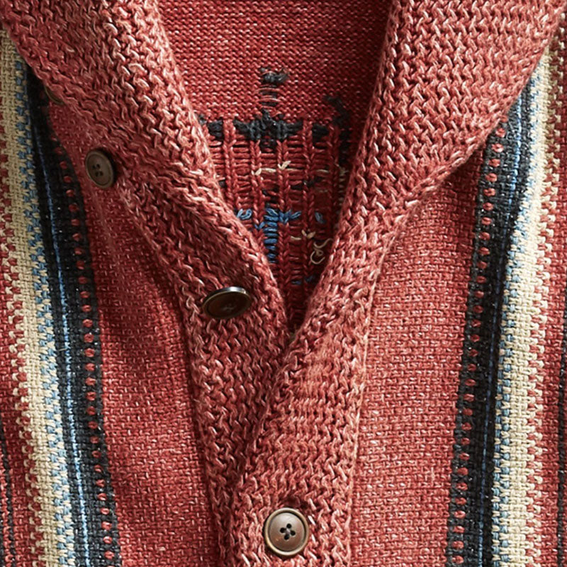 The West Bromwich Cardigan vintage pour homme en tricot boutonné
