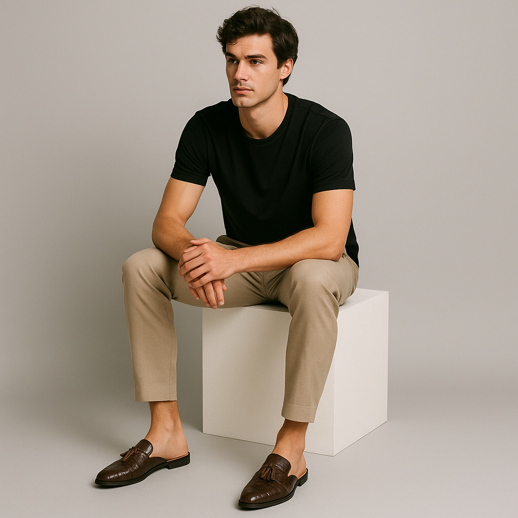 The Birmingham - Mules en cuir confortables et faciles à enfiler