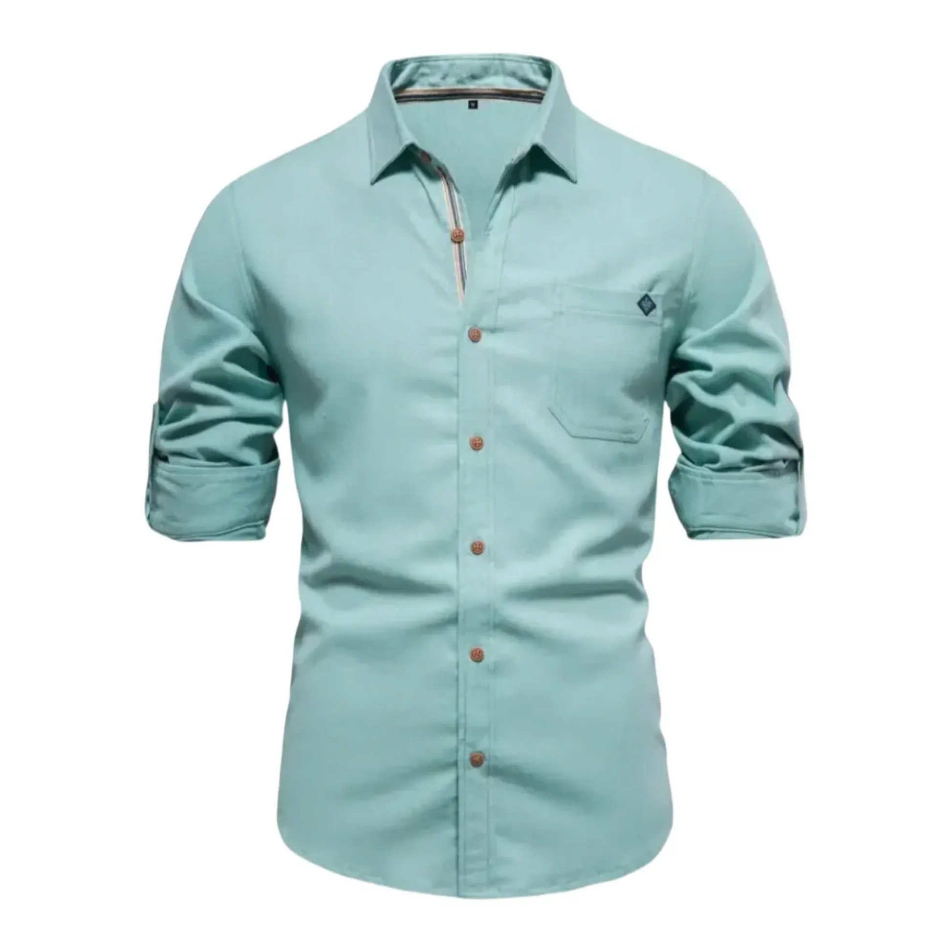 The Vittorio Veneto Chemise décontractée à manches longues et coupe ajustée pour homme