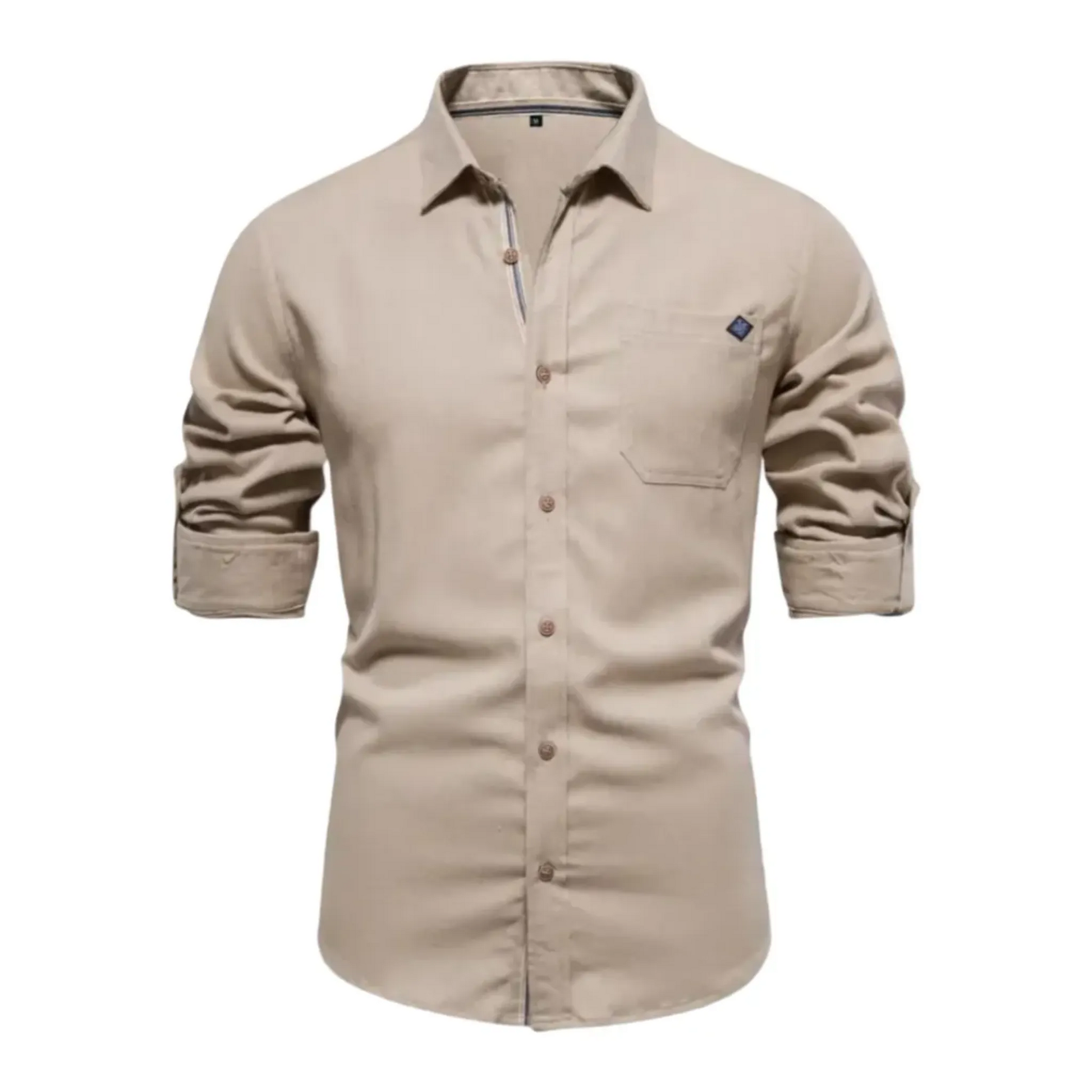 The Vittorio Veneto Chemise décontractée à manches longues et coupe ajustée pour homme