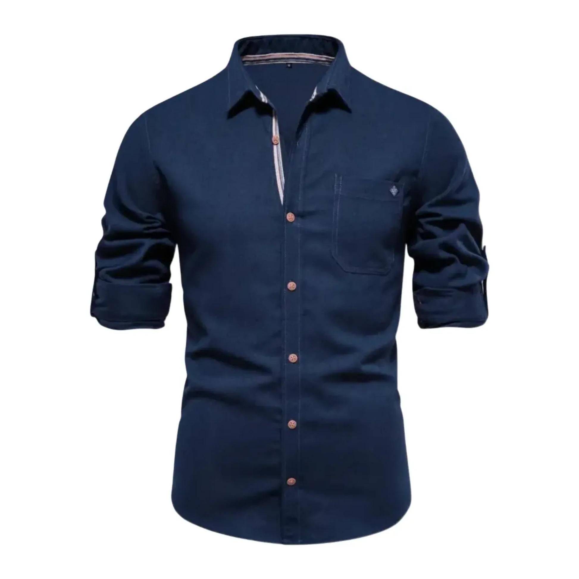 The Vittorio Veneto Chemise décontractée à manches longues et coupe ajustée pour homme