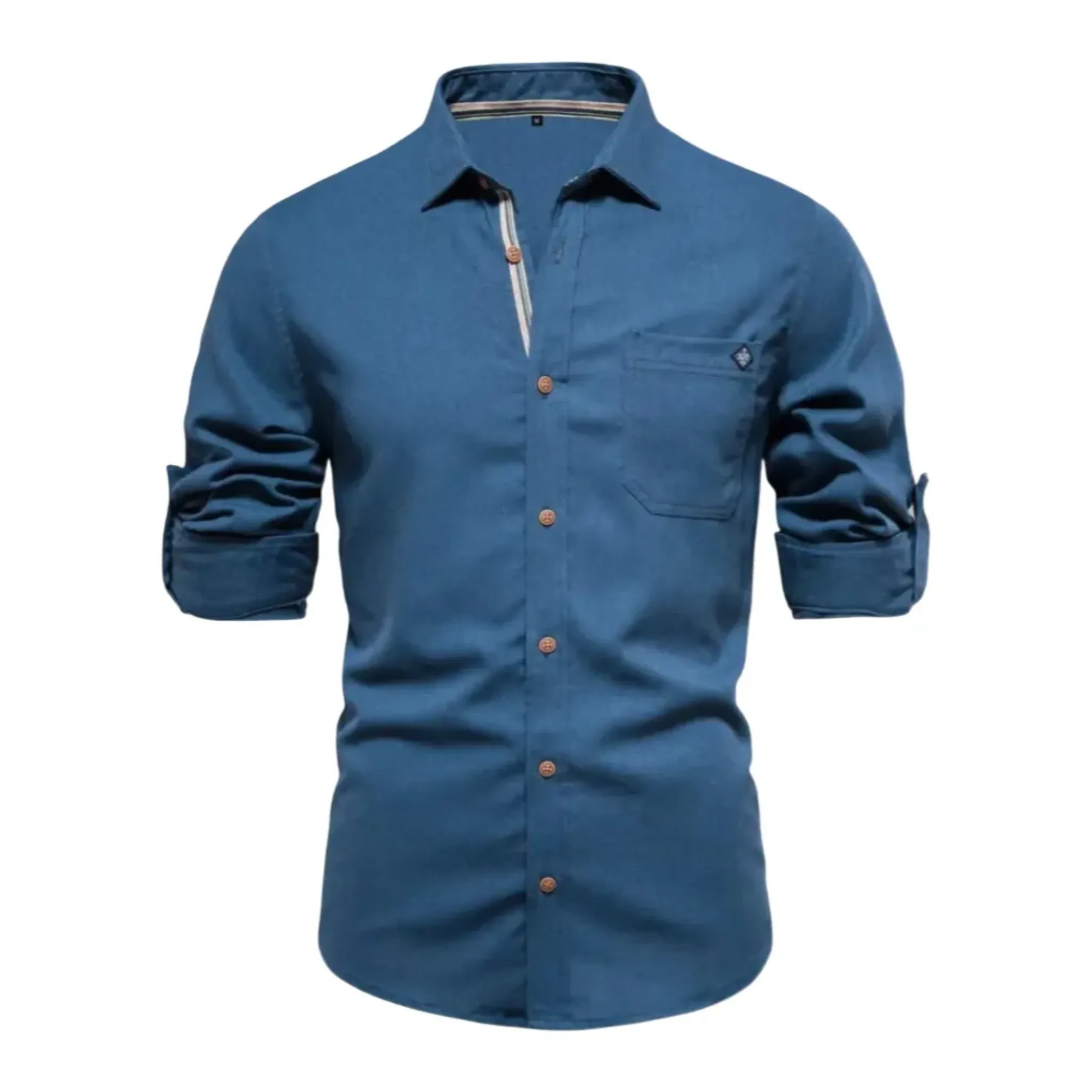 The Vittorio Veneto Chemise décontractée à manches longues et coupe ajustée pour homme