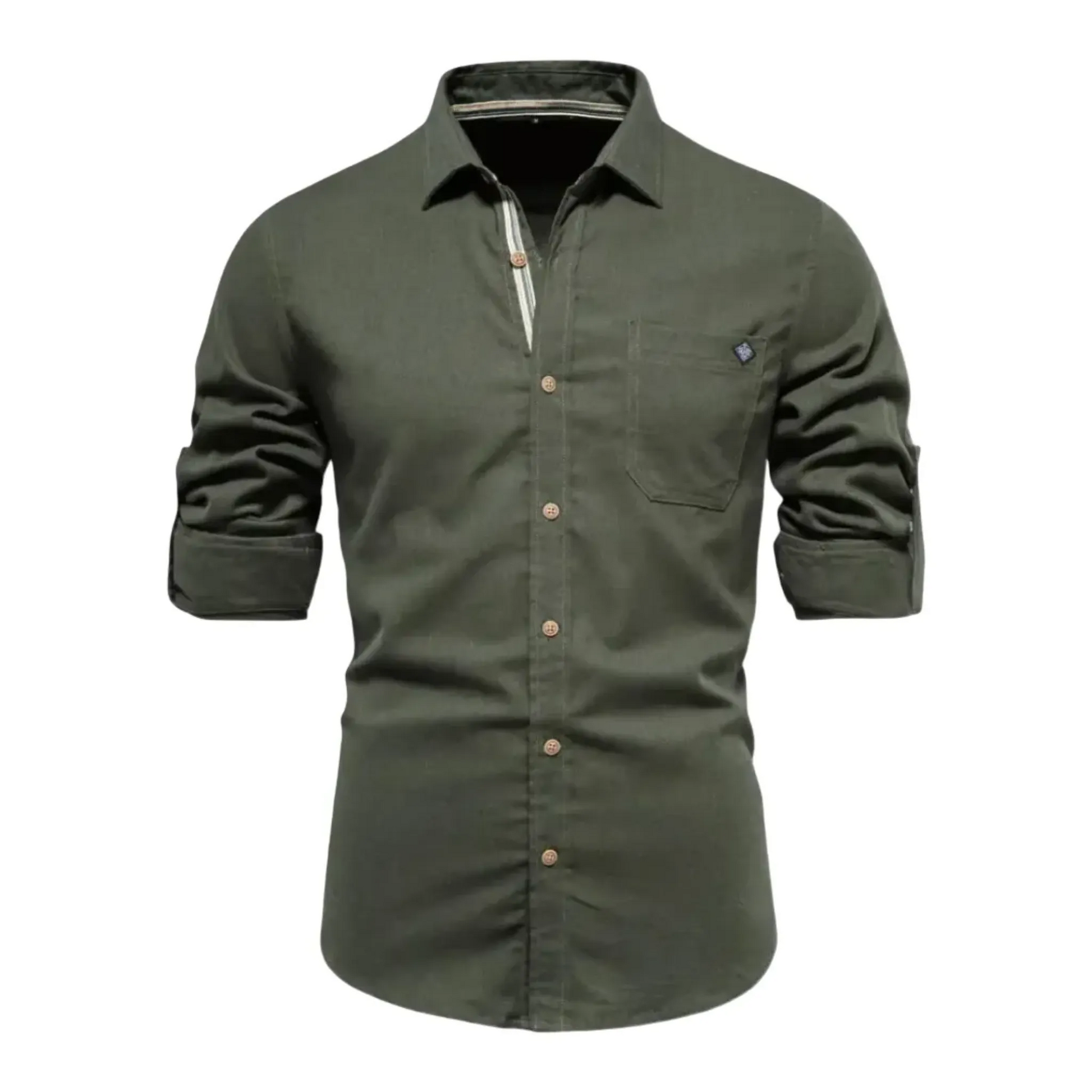 The Vittorio Veneto Chemise décontractée à manches longues et coupe ajustée pour homme