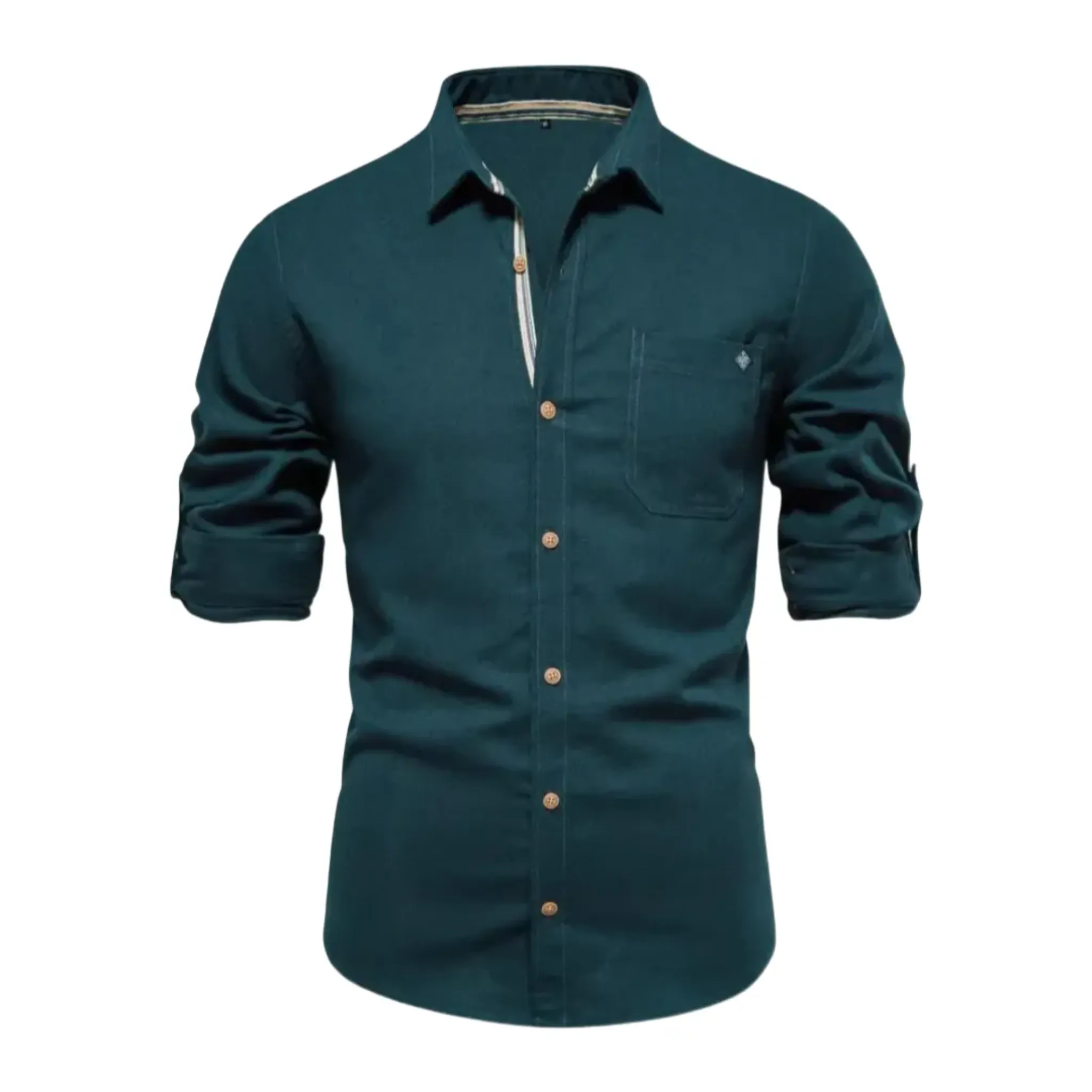 The Vittorio Veneto Chemise décontractée à manches longues et coupe ajustée pour homme