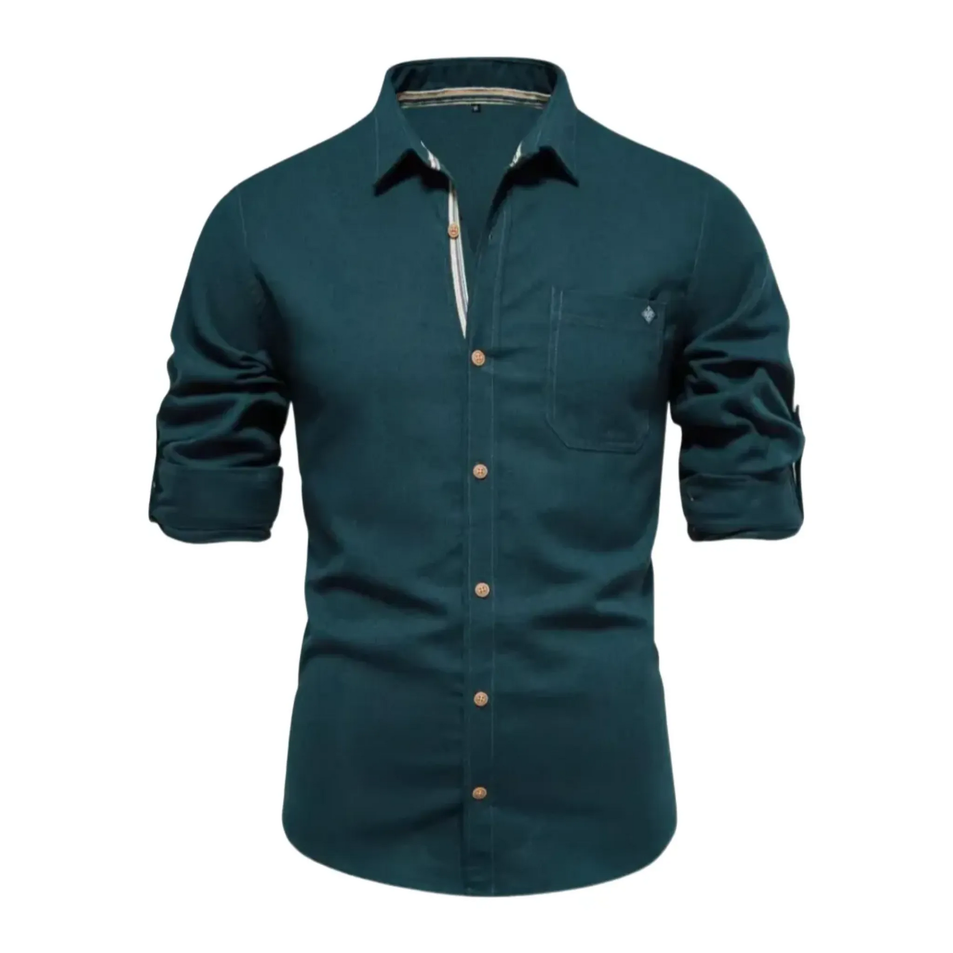 The Vittorio Veneto Chemise décontractée à manches longues et coupe ajustée pour homme