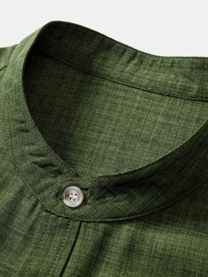 The Peschiera Ensemble Deux Pièces en Lin pour Homme – Chemise à Manches Courtes et Pantalon Décontracté