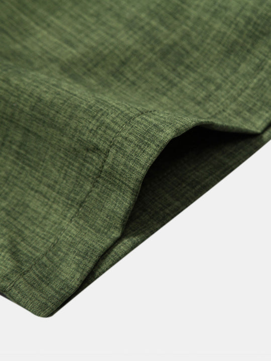 The Peschiera Ensemble Deux Pièces en Lin pour Homme – Chemise à Manches Courtes et Pantalon Décontracté