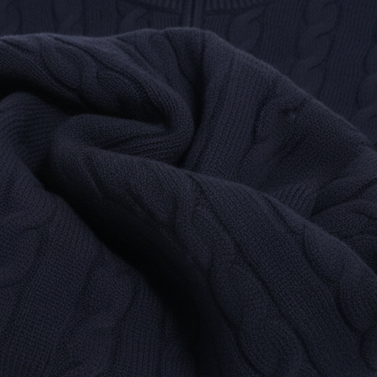 The St. Moritz - Pull à fermeture éclair en maille torsadée pour homme - Style Old Silver