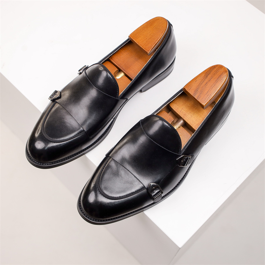The Southampton Chaussures habillées classiques en cuir pour homme avec boucles