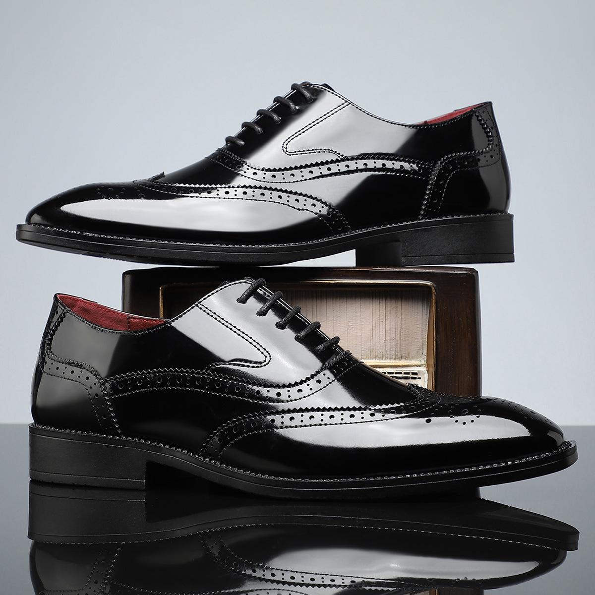 The Swindon Brogues en cuir faites main pour homme – Chaussures habillées Oxford classiques