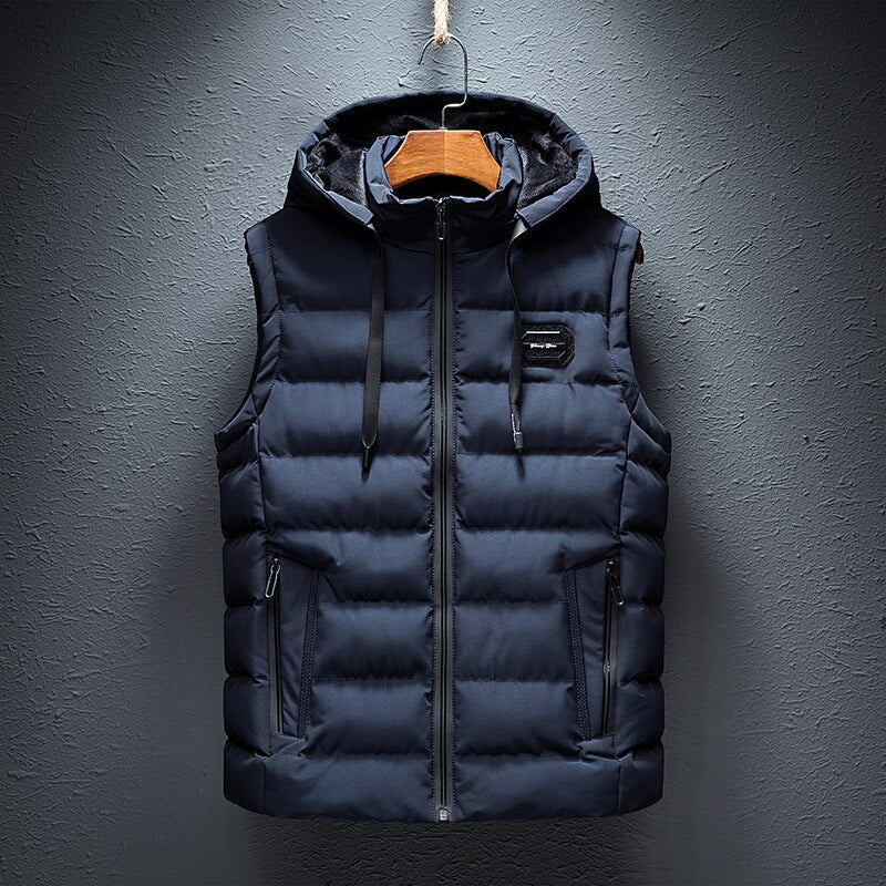The Orvieto Gilet d&#39;hiver léger sans manches à capuche pour homme