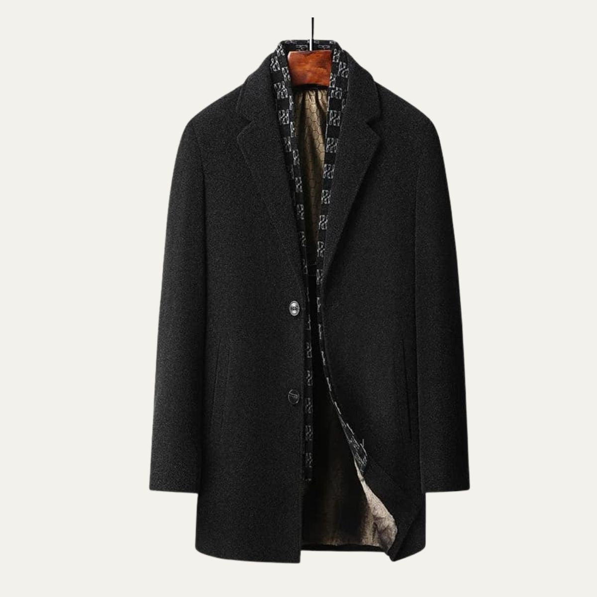 The Ortigia - Manteau Long d'Hiver en Laine Mélangée pour Homme