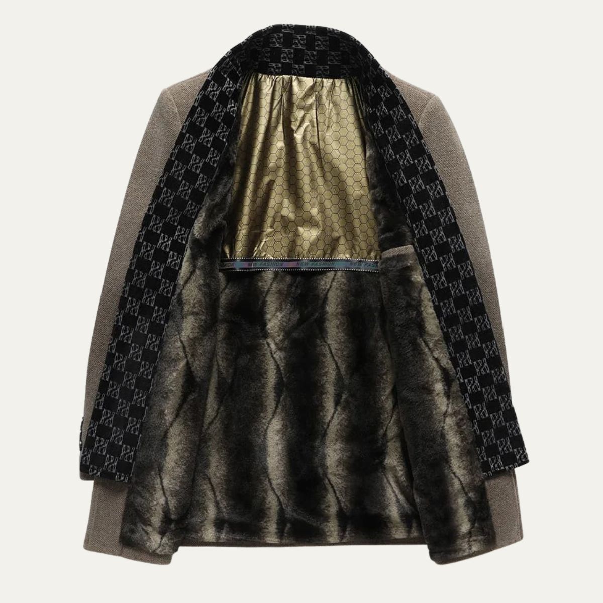 The Ortigia - Manteau Long d'Hiver en Laine Mélangée pour Homme