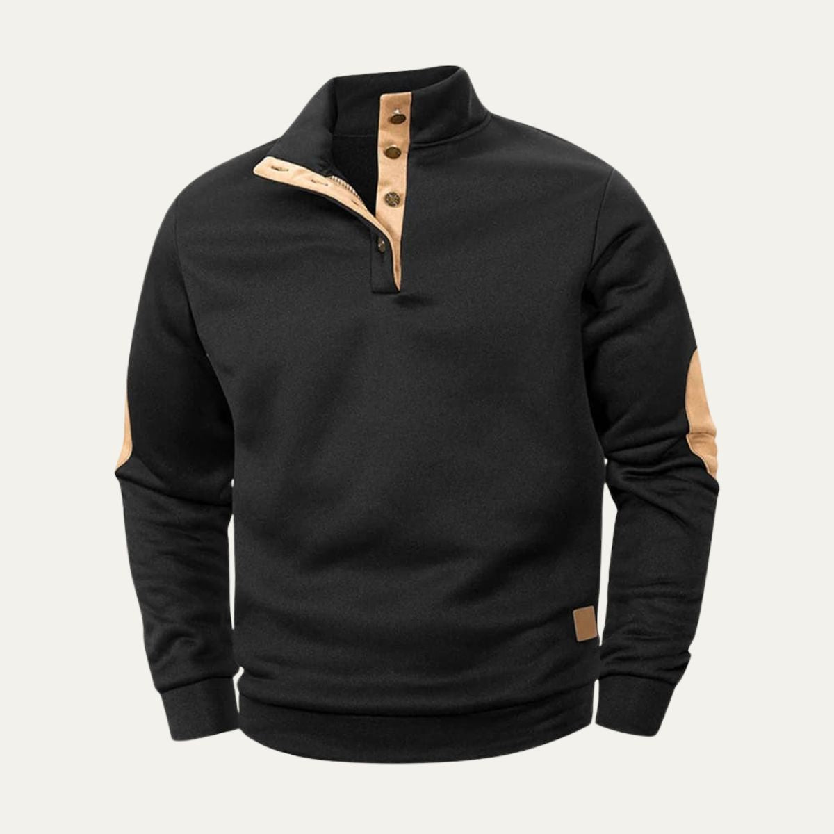 The Pantelleria – Pull homme en polaire avec bouton au col