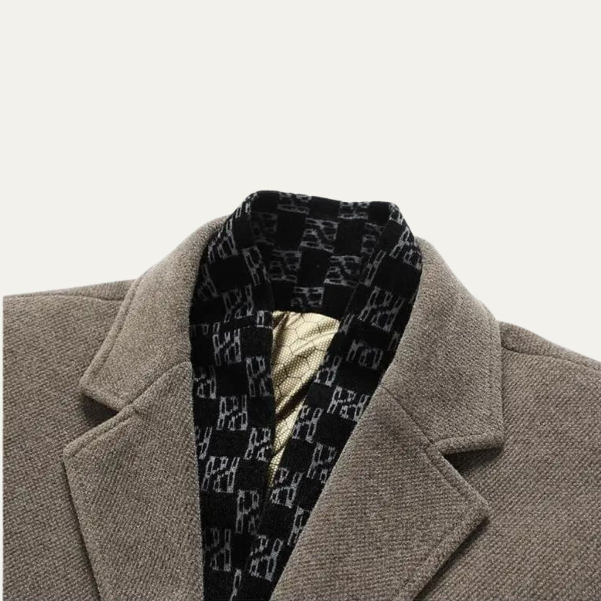 The Ortigia - Manteau Long d'Hiver en Laine Mélangée pour Homme