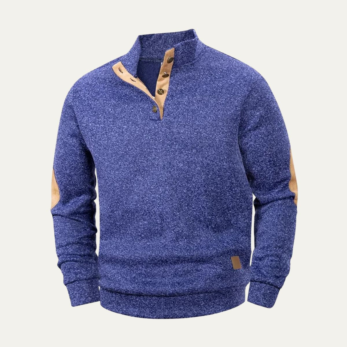 The Pantelleria – Pull homme en polaire avec bouton au col