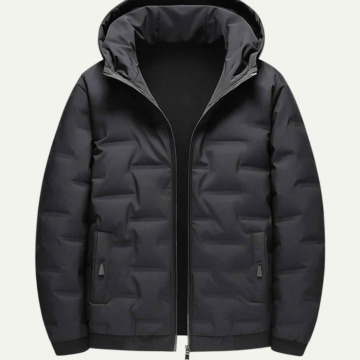 The Brenton - Veste de ski d'hiver pour homme – Parka chaude et isolante à capuche – Noir