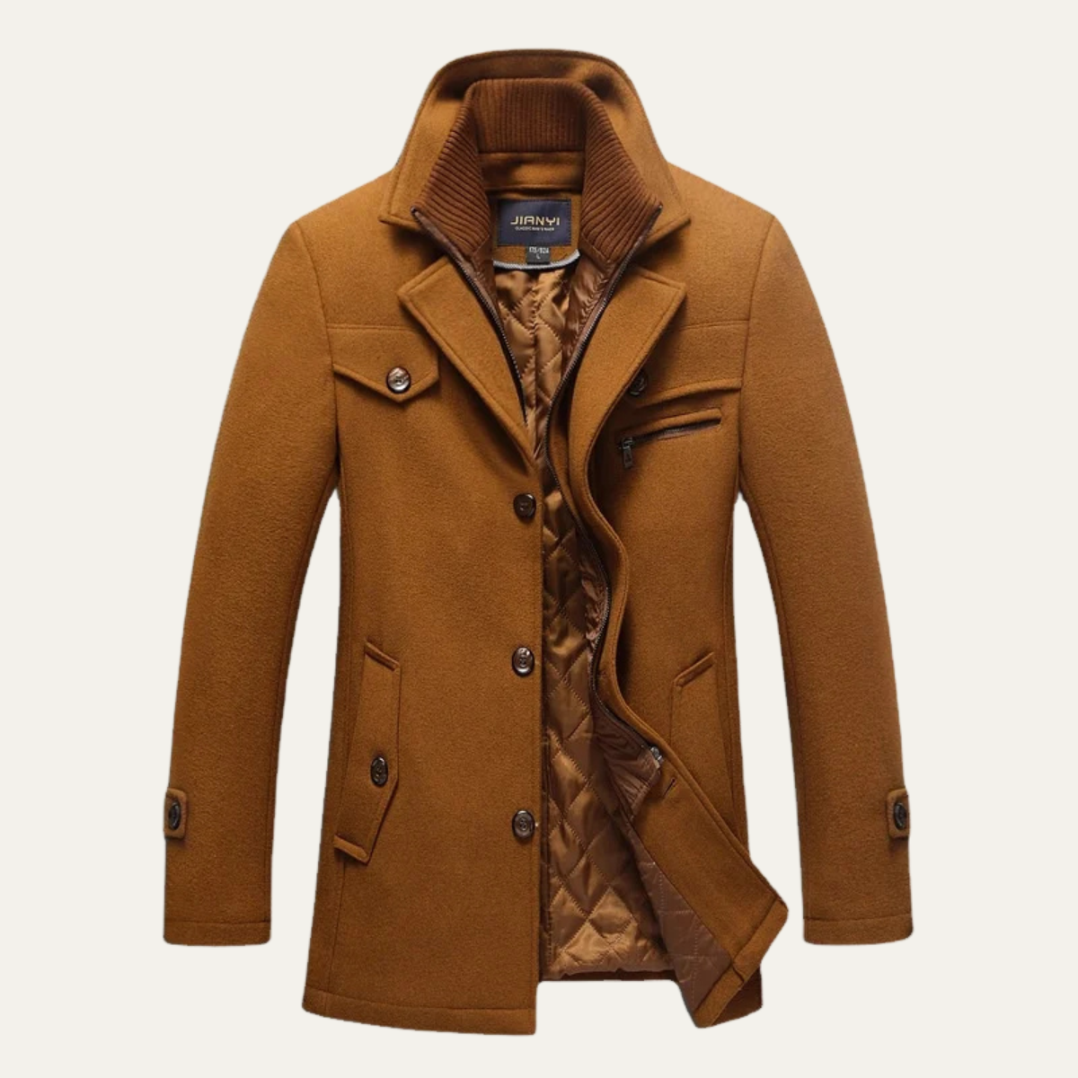 The Stonemont - Manteau d'Hiver en Laine Mélangée Smart Casual pour Hommes