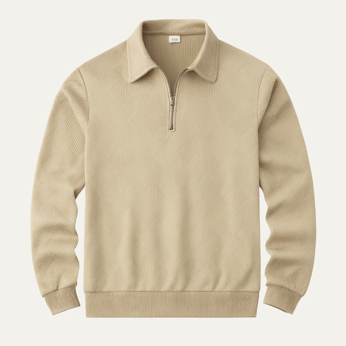 The Elgin - Pull Polo Zippé Décontracté pour Homme