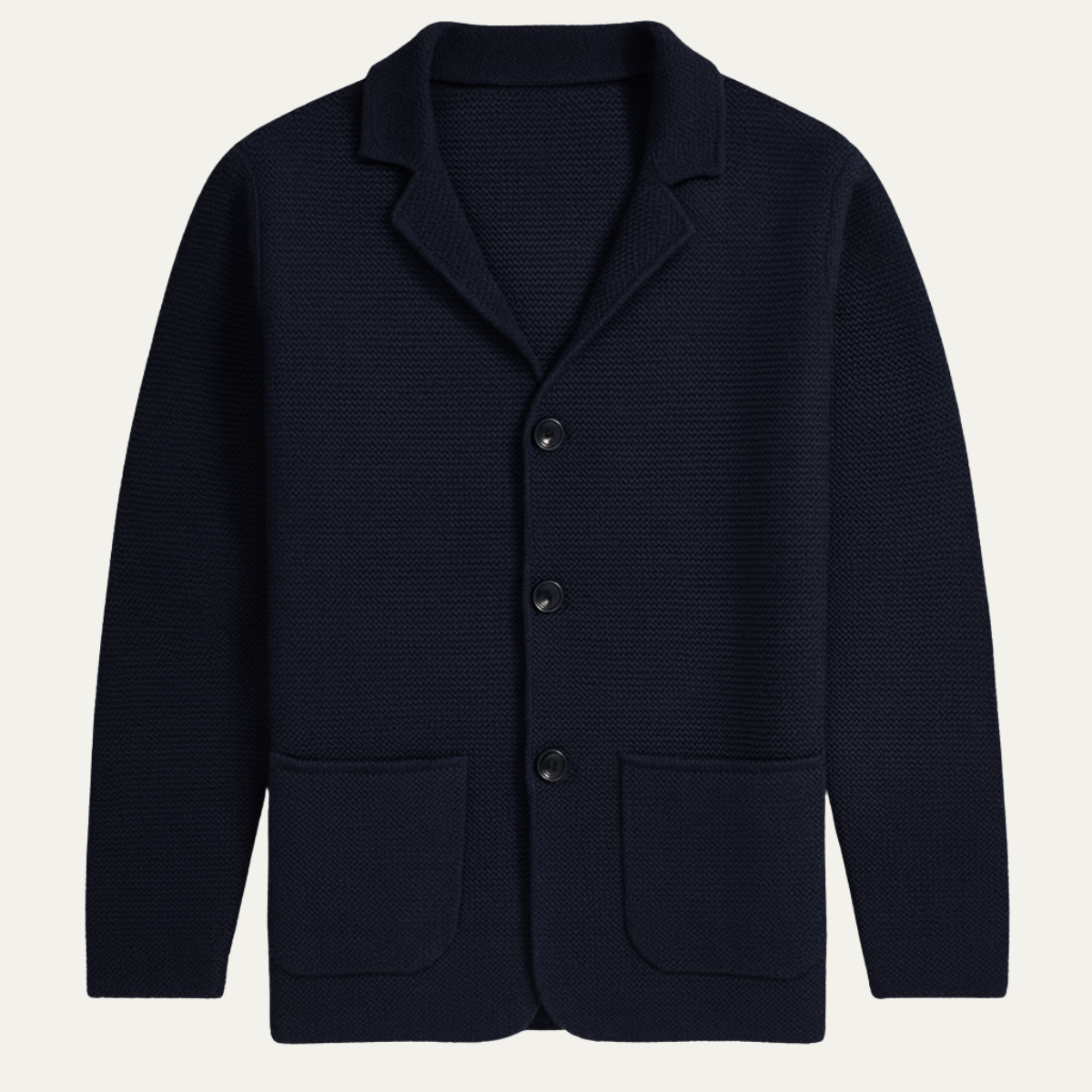 The Burano – Cardigan à Revers Boutonné Homme