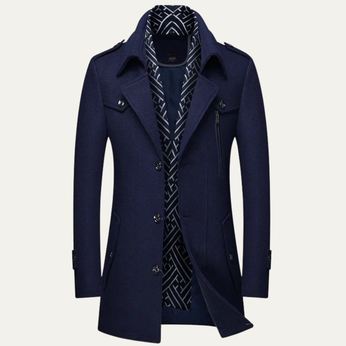 The Avebury - Manteau Trench d'Hiver Double Boutonnage pour Homme