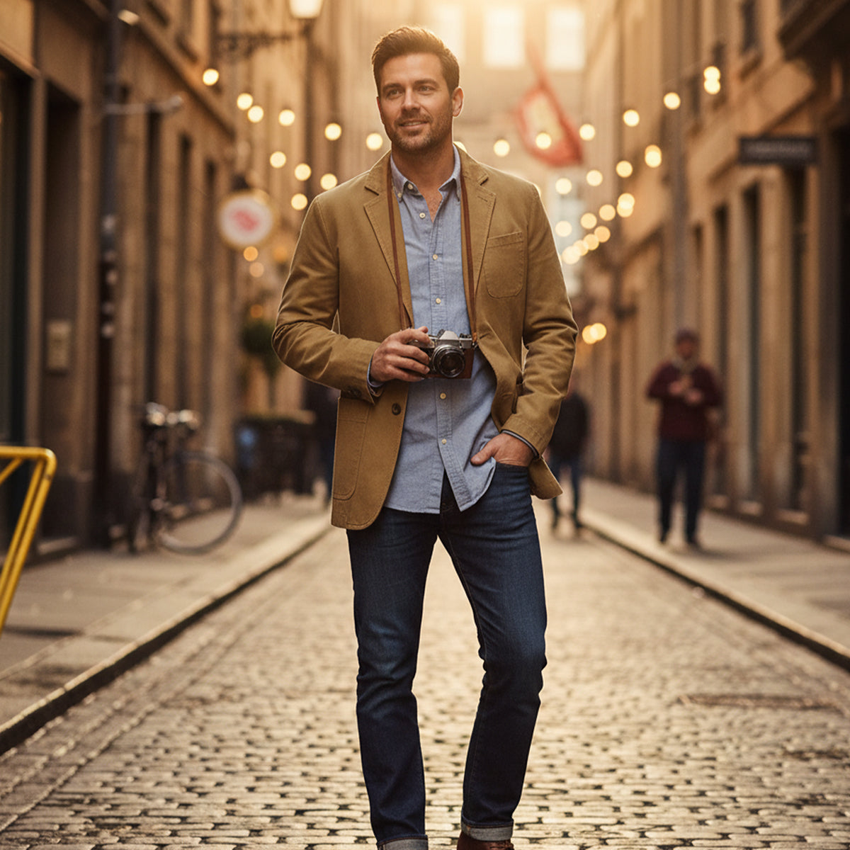 The Reykjavik - Veste blazer en coton pour homme avec poches