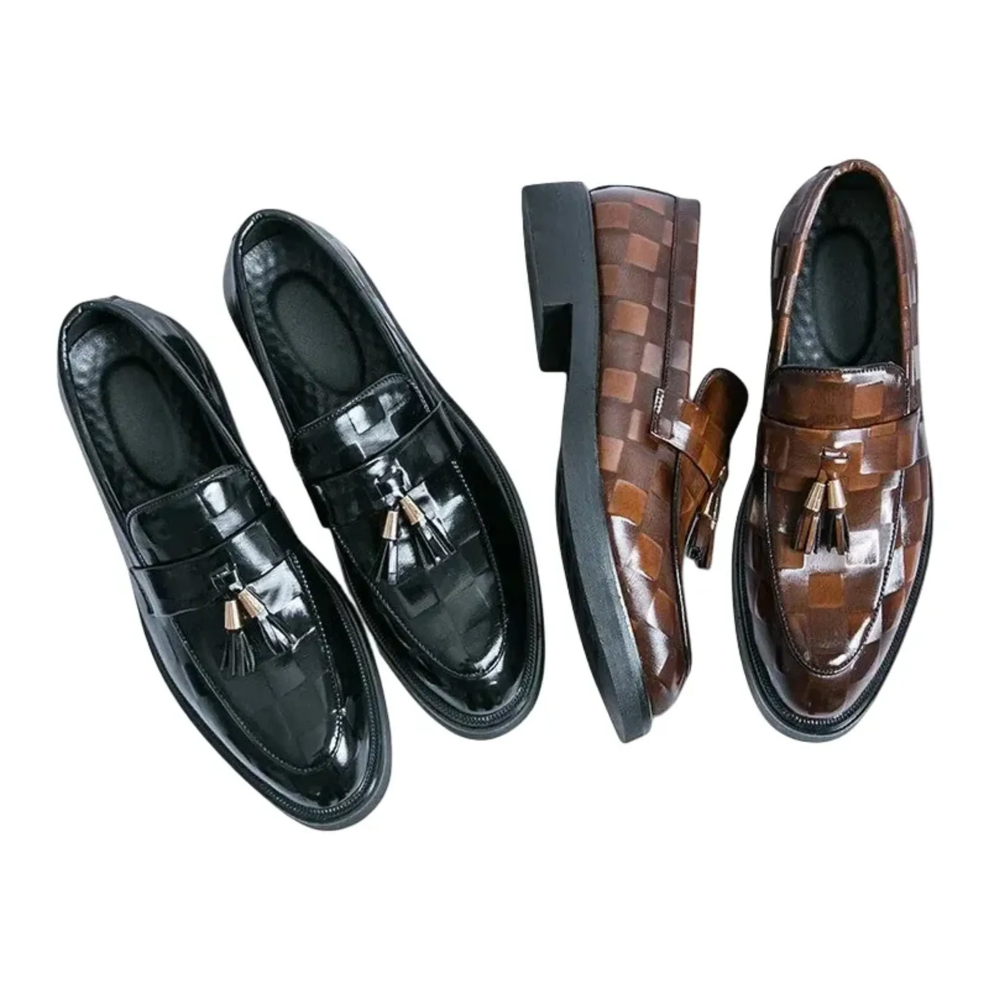 The Torcello Mocassins en Cuir Verni pour Homme – Chaussures de Ville Élégantes à Enfiler