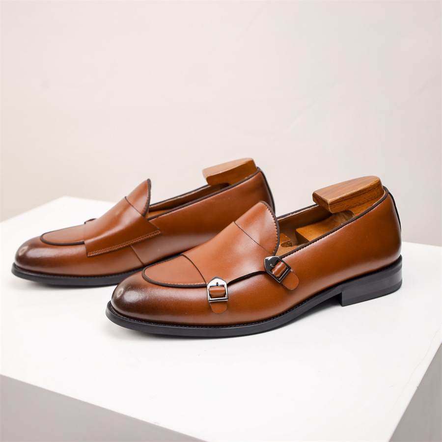 The Southampton Chaussures habillées classiques en cuir pour homme avec boucles