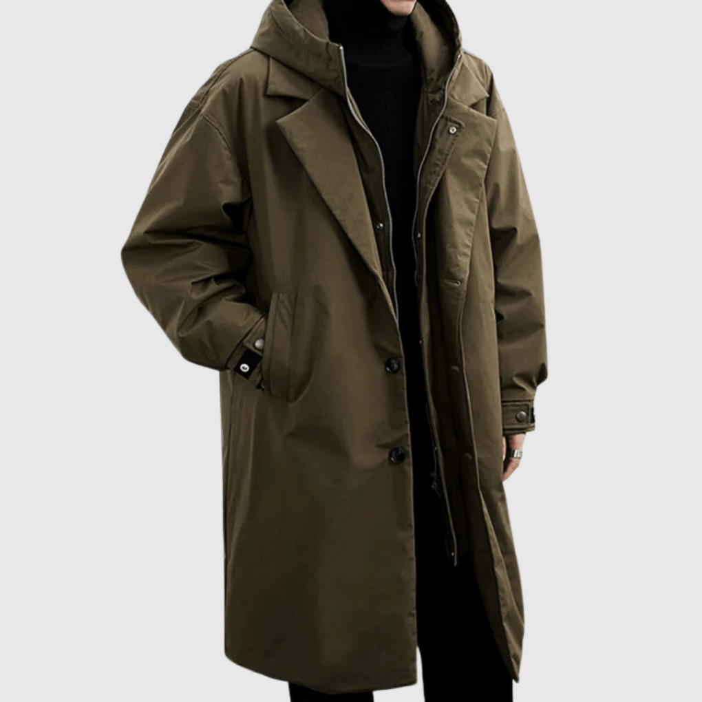 The Watford Veste longue à capuche pour homme, style décontracté, pour l&#39;hiver